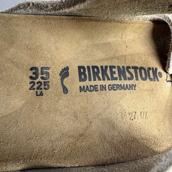 Birkenstock Arizona Suede Leather Sandals Tan Size 35 US (L6) New Without Box - Picture 4 of 7